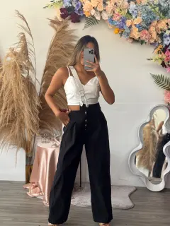 LJR064-040647 PANTALON CON TIRANTES