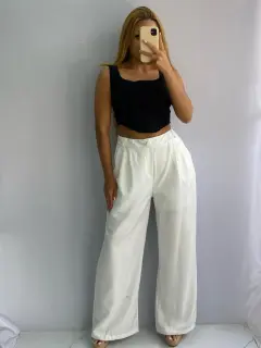 Pantalón Unicolor de Vestir Tipo Zara