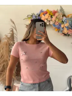 JM0171-701711 BLUSA TEJIDO MANGA CORTA