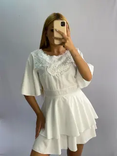 Vestido Short Corto Casual Unicolor