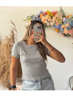 JM0171-701711 BLUSA TEJIDO MANGA CORTA
