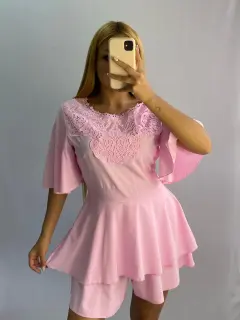 Vestido Short Corto Casual Unicolor