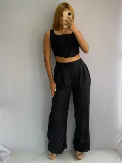 Pantalón Unicolor de Vestir Tipo Zara