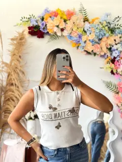 Blusa Casual con Cuello y Escote
