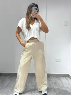 JR091-020916 PANTALON DEPORTIVO CON DETALLES EN LINEAS A LOS LADOS